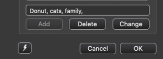 Adding a hierarchical string in the Photo Mechanic Edit Keywords dialog